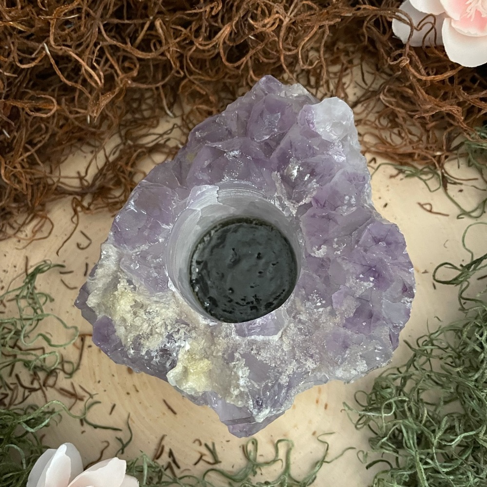 Amethyst Tea light Candle Holder